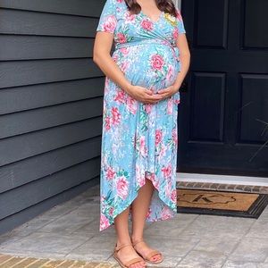 Pink Blush maternity dress